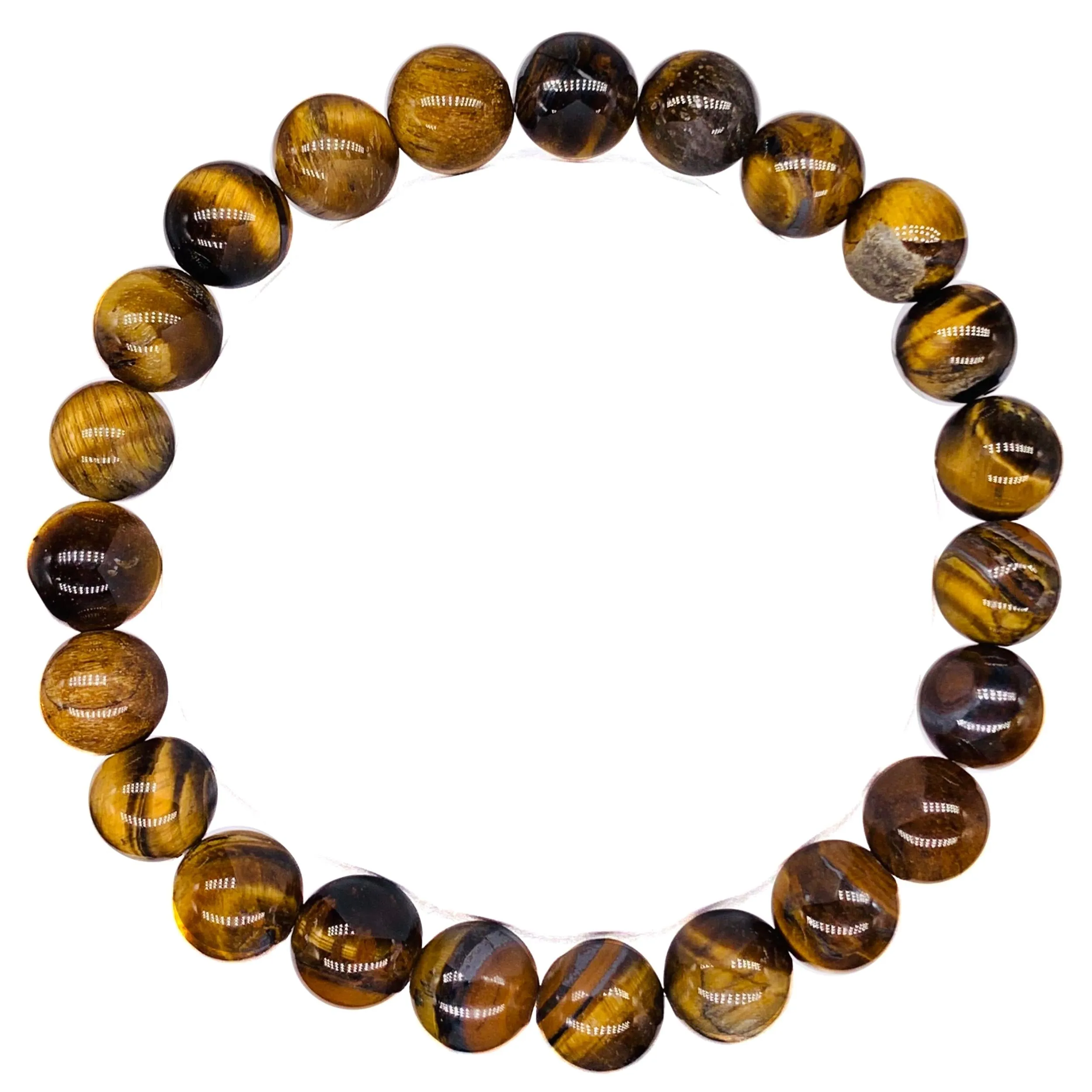 Tiger Eye Beaded Crystal Bracelet