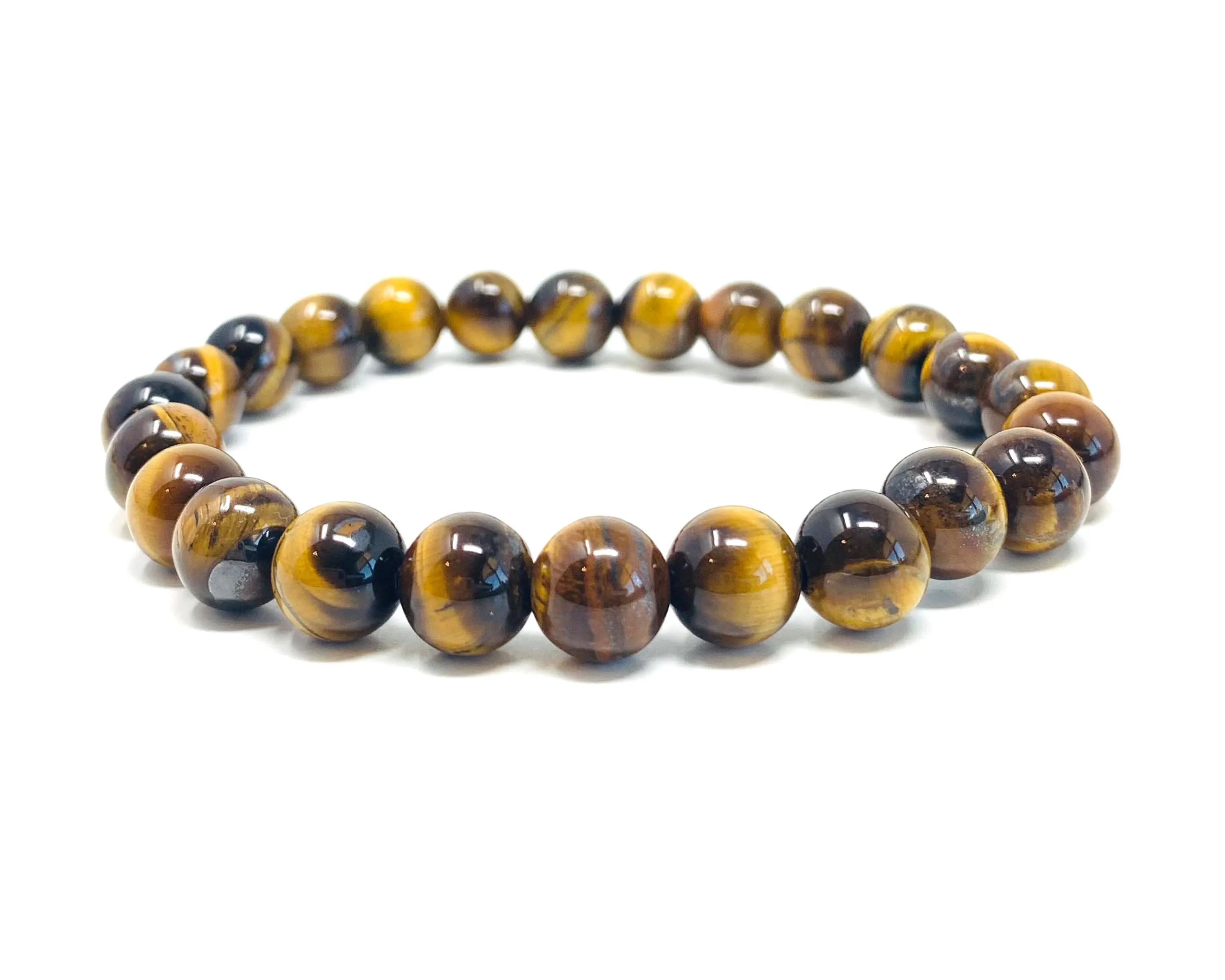 Tiger Eye Beaded Crystal Bracelet