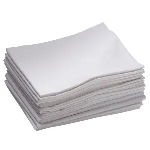 Toddler Cot Sheet with Elastic Straps, 12-Pack - White