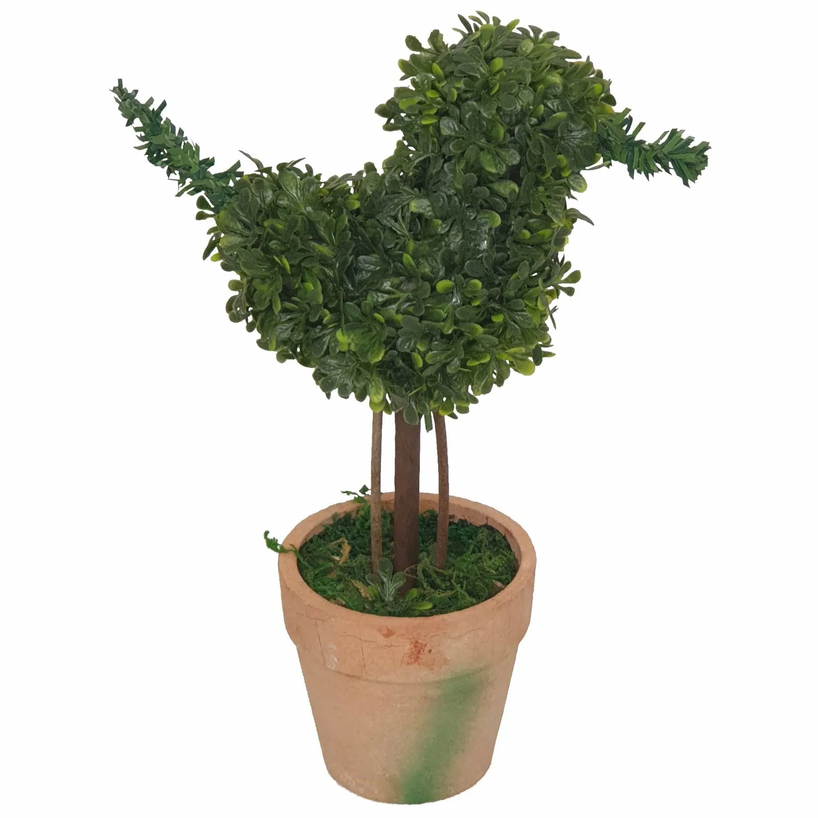 Topiary Duck 21cm Artificial Plant In Terracotta-Look Pot by Criterion