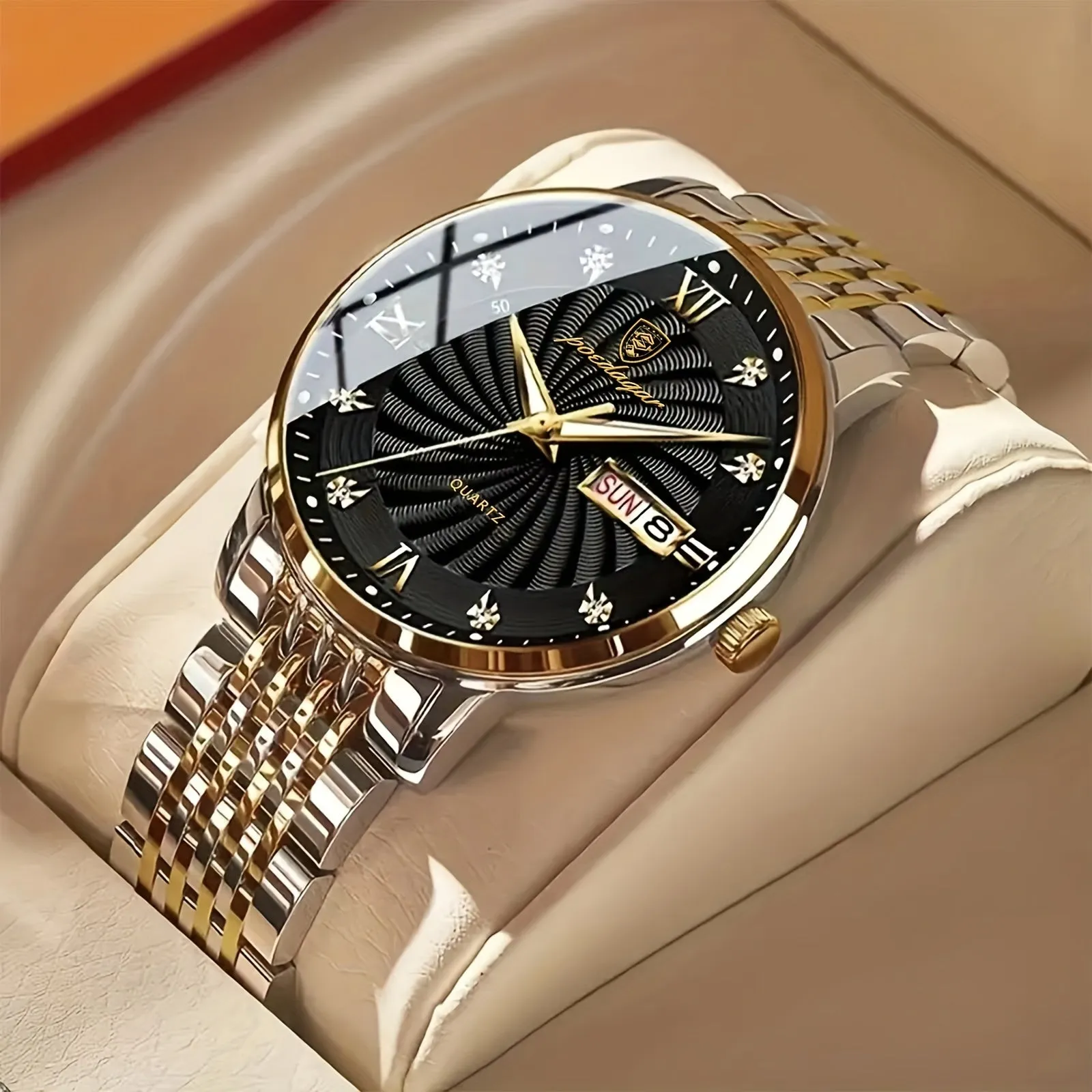 Trendy Waterproof Wrist Watch Ideal Luxury Gift for Men