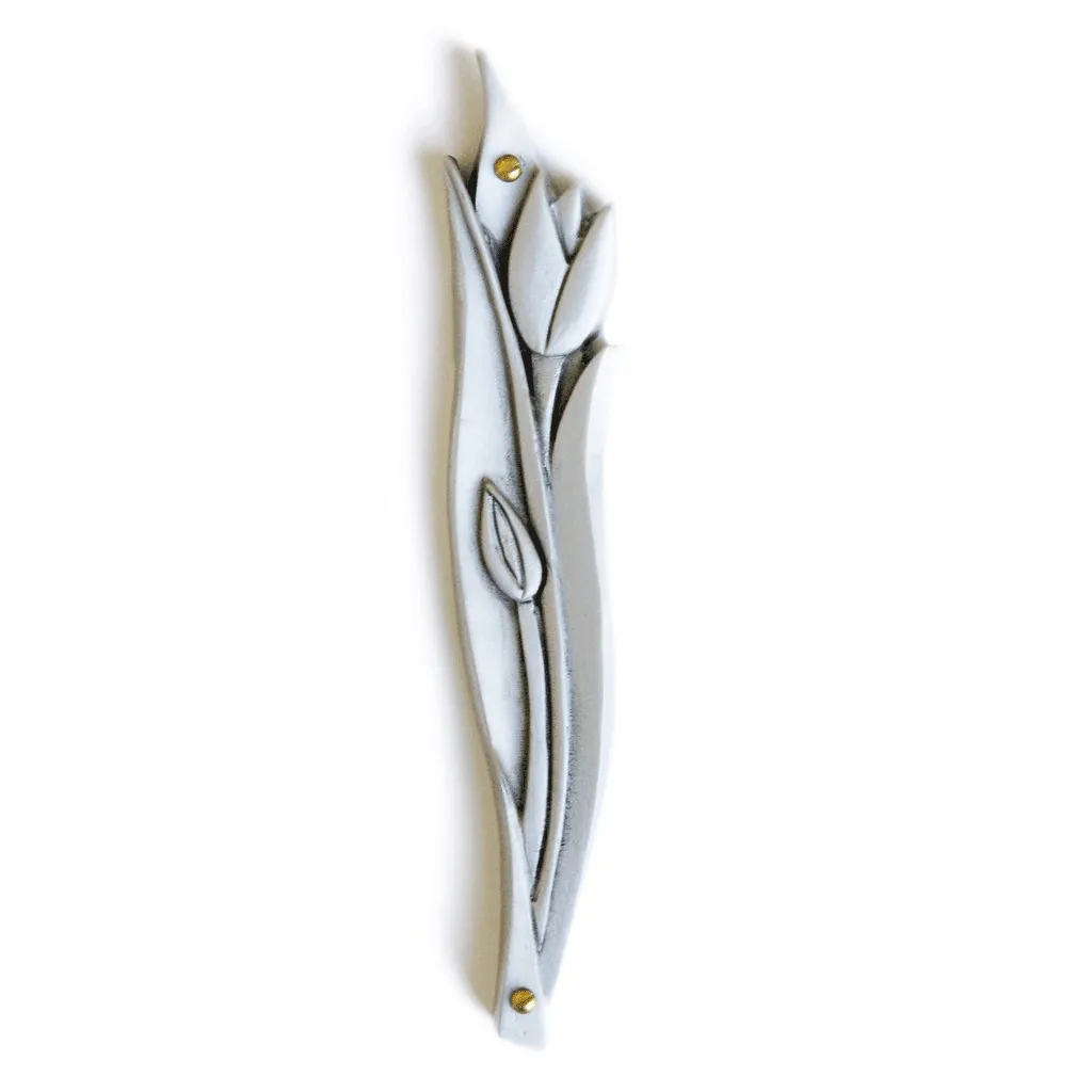 Tulip Mezuzah by Emily Rosenfeld