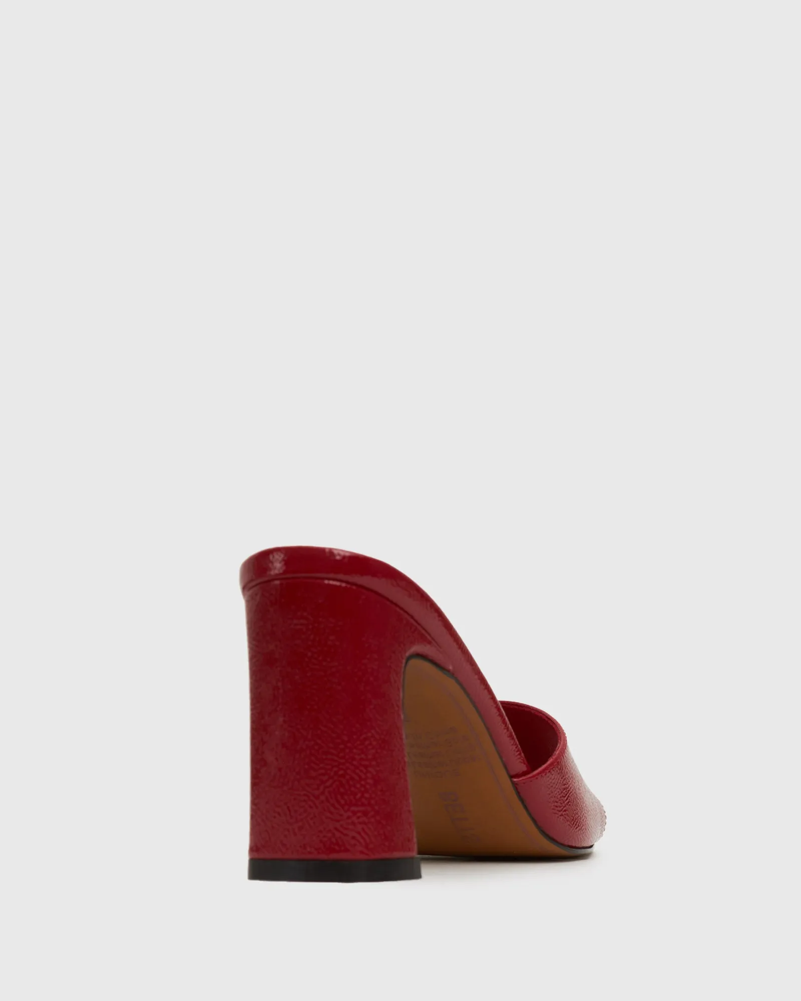 UNIQUE Square Toe Heeled Mules