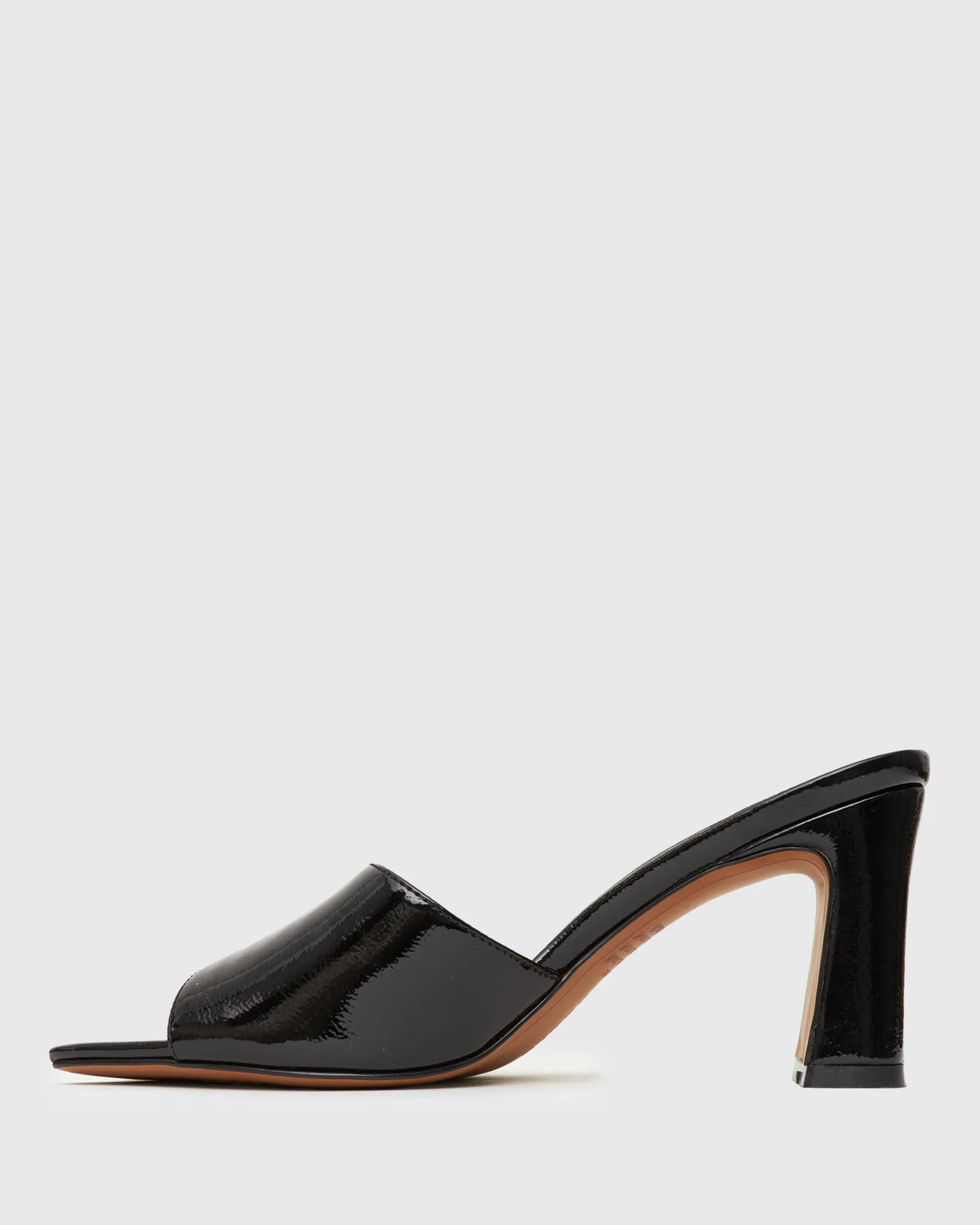 UNIQUE Square Toe Heeled Mules