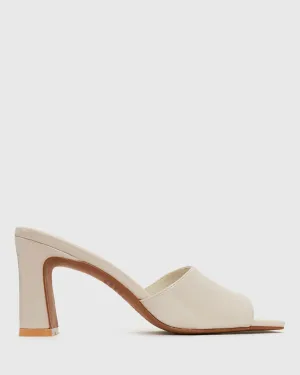 UNIQUE Square Toe Heeled Mules