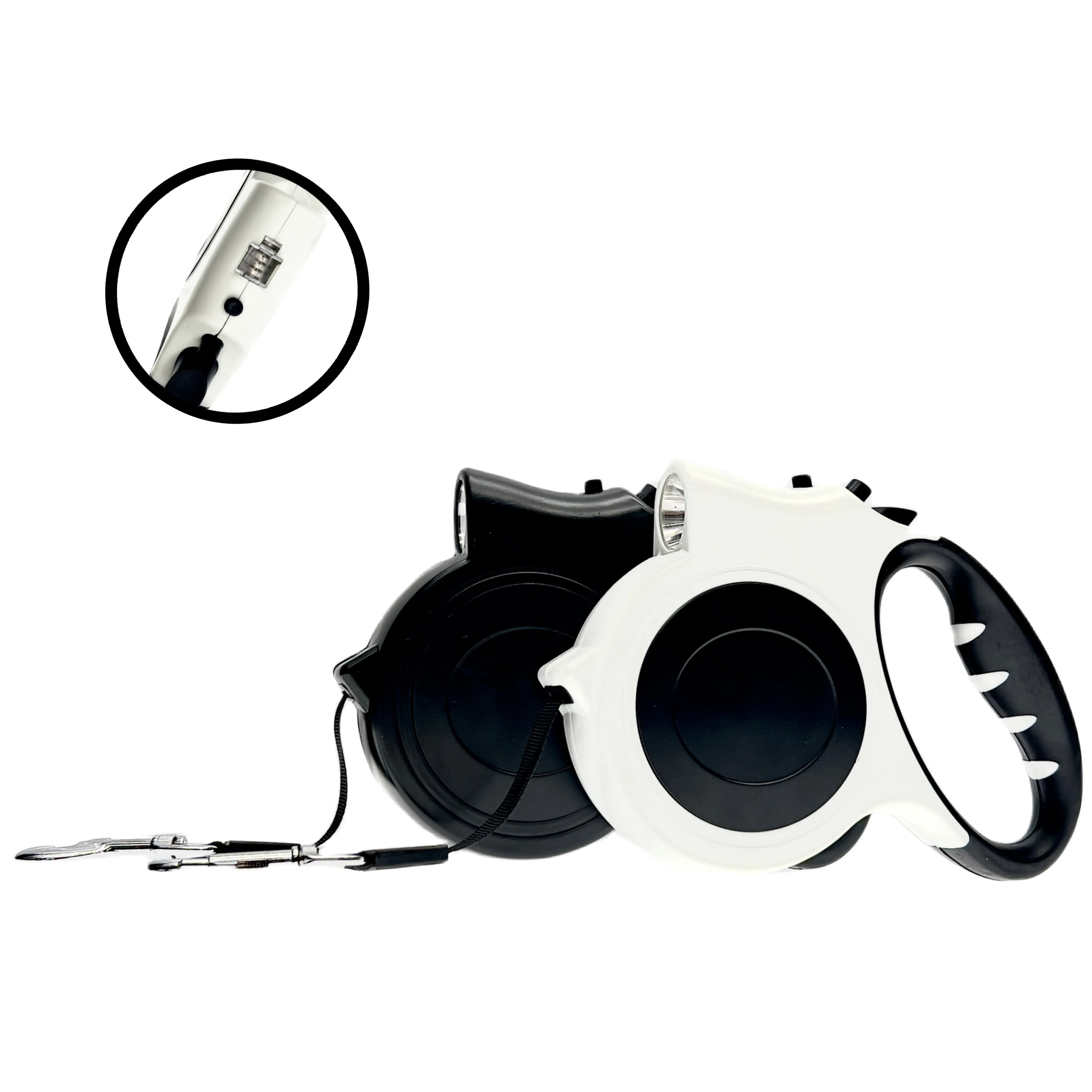 Versatile 5M16FT LED Retractable Dog Leash Illuminated Outdoor Pet Lead