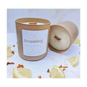 Wood Wick Aromatherapy Candle~ Grounding