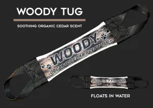 Woody Fire Hose Training Tug With Cedar Calming Scent